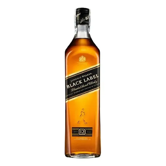 Whisky Johnnie Walker Black Label Sello Negro Botella 700ml