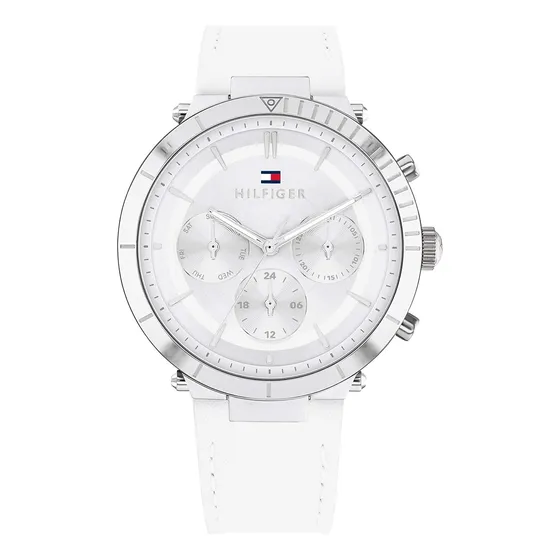 Reloj Tommy Hilfiger Mujer Acero Inoxidable Cuero Casual Bla