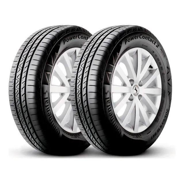 Kit 2 Pneus 175/65r14 Continental Powercontact 2 82t Aro 14