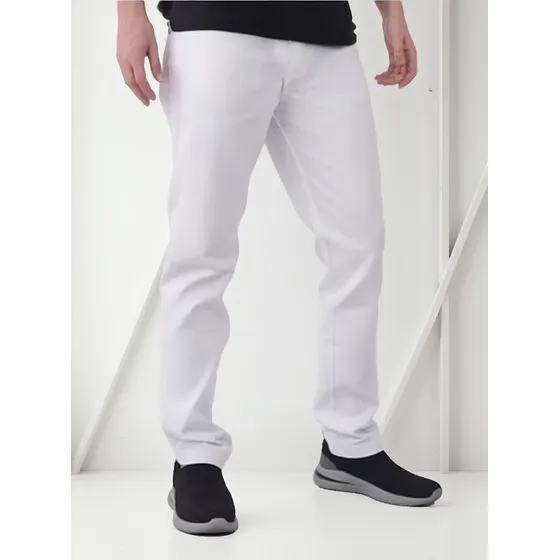 Pantalón Blanco Clásico Niño - Tallas 12 A 16