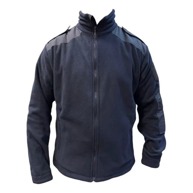 Campera Polar Policía Azul Con Cierre Y Cuello Alto Alcatraz