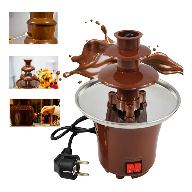 Mini Fonte De Chocolate 3 Andares - Cascata - Fondue - 110v