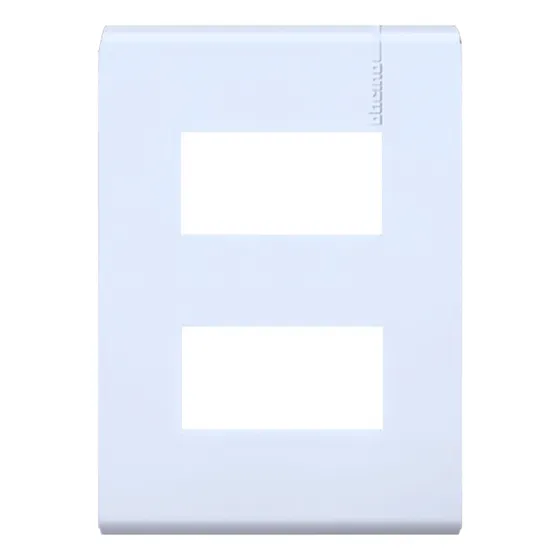 Placa De 2modulos C/chasis De Resina Bco Bticino - 20 Pzas