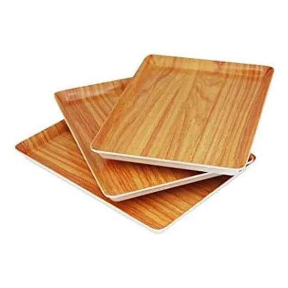 Bandeja Rectangular De Plástico De Melamina Gwpp Para Servir