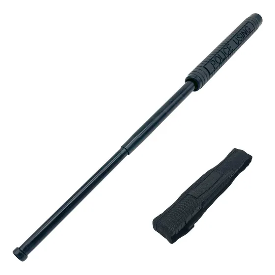 Baston Extensible Negro Tonfa Cachiporra De Acero