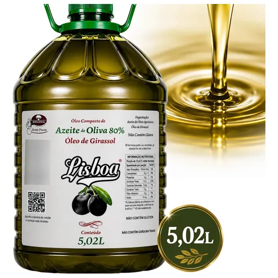 Azeite De Oliva Virgem 5 Litros Galão - Azeite 5l Lisboa