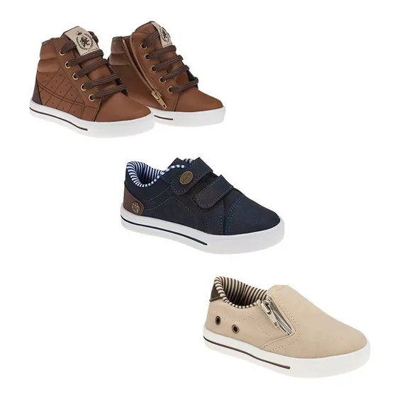 Tênis Menino Infantil Combo Kit 3 Pares Aliny/pequito