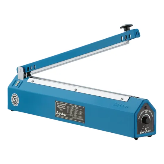 Selladora Manual Lipari 40 Cm Sin Corte Por Impulso Regulador De Temperatura Para Bolsas De Plastico Frizelina