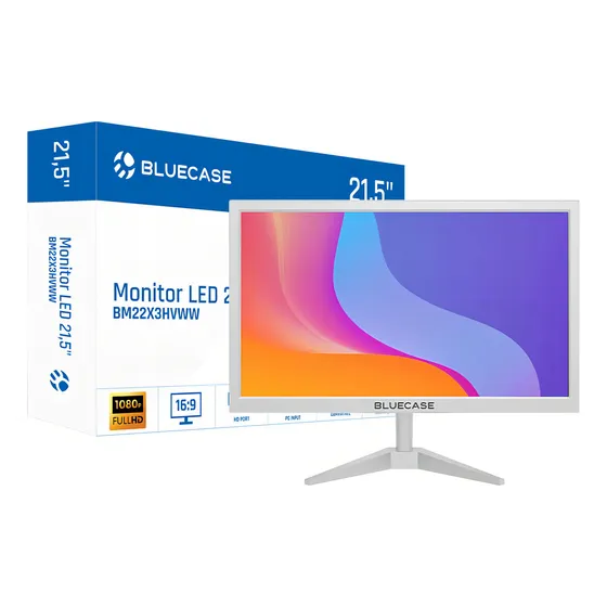 Monitor Bluecase 21,5 Branco 75hz Led Hdmi Vesa Bm22x3hvww