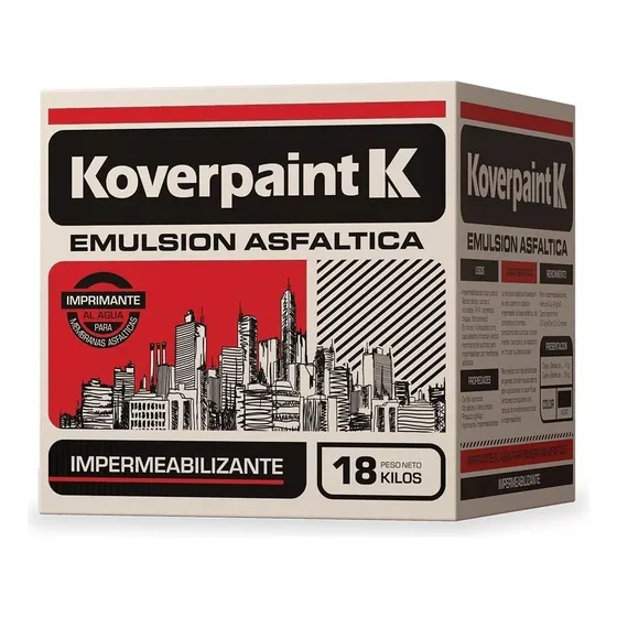Koverpaint Pintura Asfaltica Emulsion 18kg