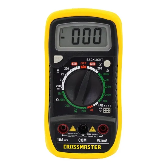 Multimetro Digital Tester Crossmaster 600 V Profesional