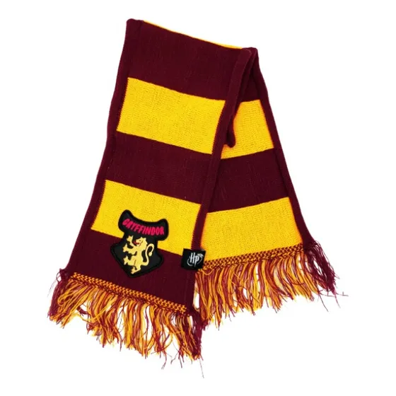 Bufanda Para Niños - Gryffindor - Harry Potter Color Bordó Diseño De La Tela Rayada Talle Único
