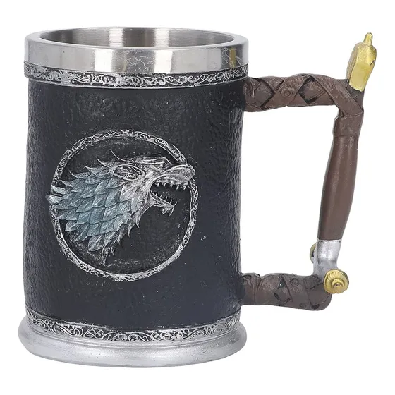 Taza Jarra De Acero Casa Stark Game Of Thrones 600ml