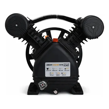 Cabeçote Compressor Pró Euro 10 Pcm Pés 140 Psi Libras Preto