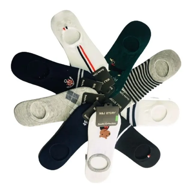 Calcetín Tin-protector Invisible Con Silicón Hombre 10 Pares
