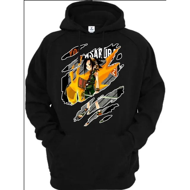 Sudadera Negra Yoh Asakura 02 Anime-shaman King
