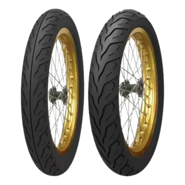 Par Pneu Moto 60/100-17 + 80/100-14 Kenda K677 Thorax
