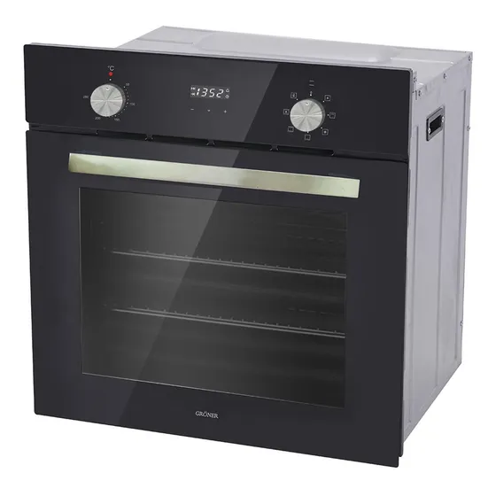 Horno Eléctrico Empotrable Gröner Black 7f 56l