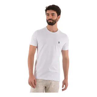 Camiseta Ralph Lauren Custom Fit Branca Camiseta Ralph Lauren Custom Fit Branca