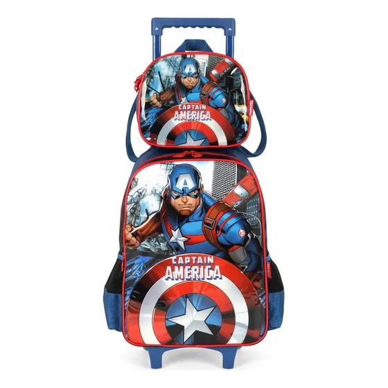 Kit Mochila e Lancheira Luxcel Avangers Disney IC41602AG