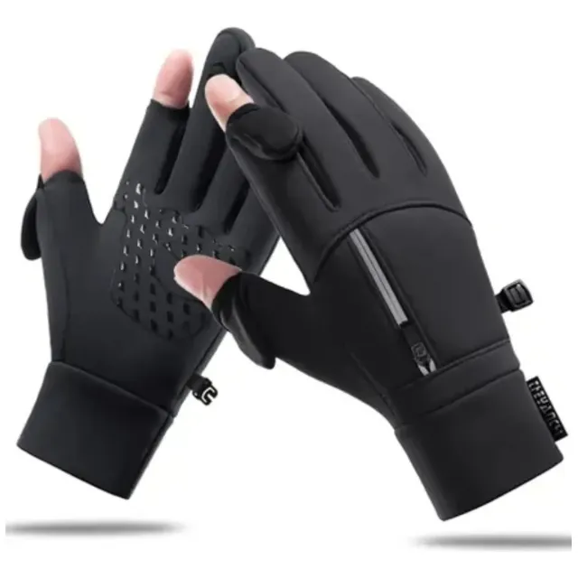 Guantes De Invierno Para Moto Bici Con Dedos Abiertos Frio