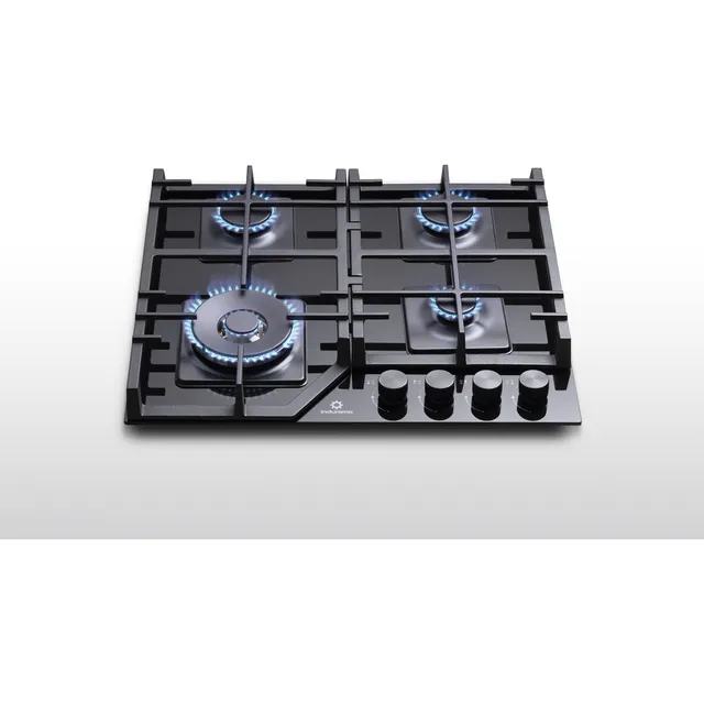 Anafe Indurama IN-EGI-604VDNE de Vidrio Negro 4h