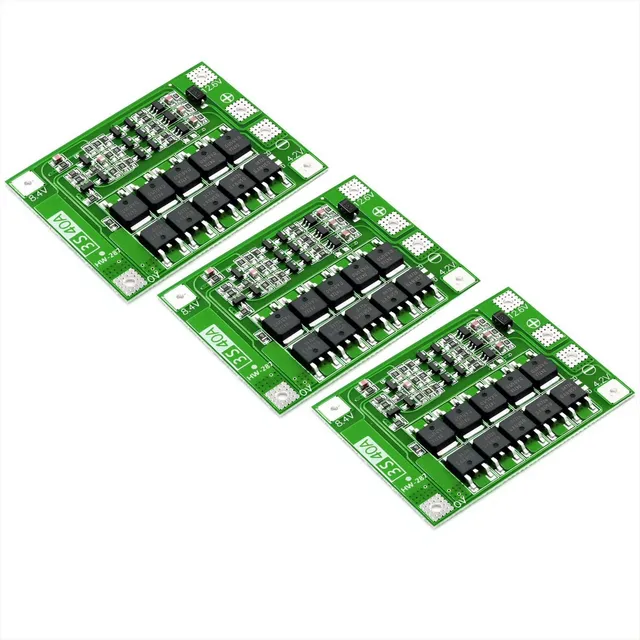 3 X Módulo Bms Cargador Para Baterías Li Ion, 3s, 40a, 3x3.7
