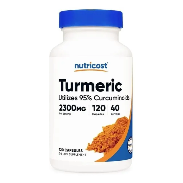 Original Nutricost Turmeric 95% Curcumioides, Bioperina 120c