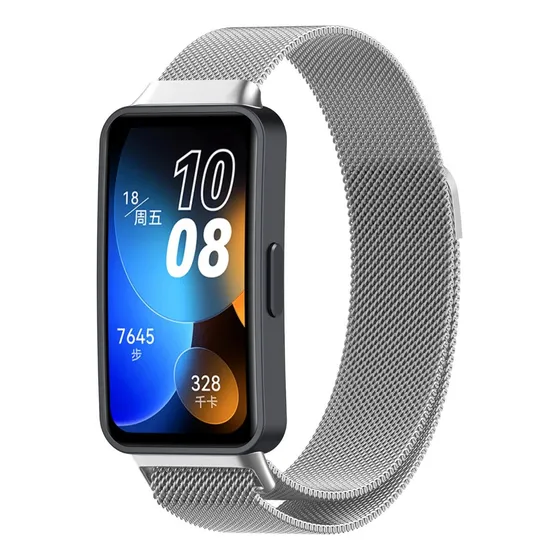 Pulseira Aço Milanes Para Huawei Band 10 9 8 Smartwatch