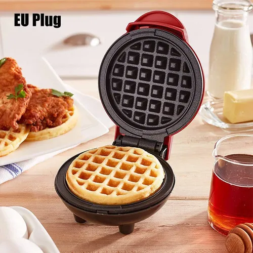 Mini Máquina Para Hacer Gofres Para Desayuno-enchufe De La U