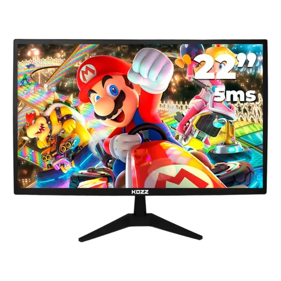 Monitor Gamer KOZZ 22´ Polegadas KZ-M2200 60hz Computador Ângulo Regulavel Color Negro