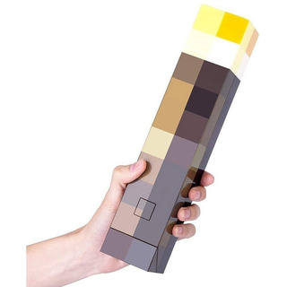 Lámpara De Antorcha De Minecraft Con Luz Led Lámpara De Antorcha De Minecraft Con Luz Led