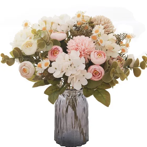Manzanilla Artificial Bola De Té Buds Mixed Bouquet 3pc