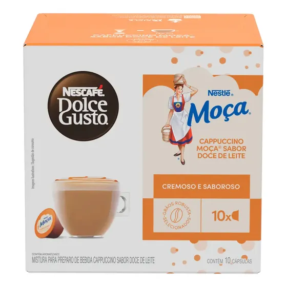 Capsula Nescafé Dolce Gusto Cappuccino Doce Leite Moca 10 Un