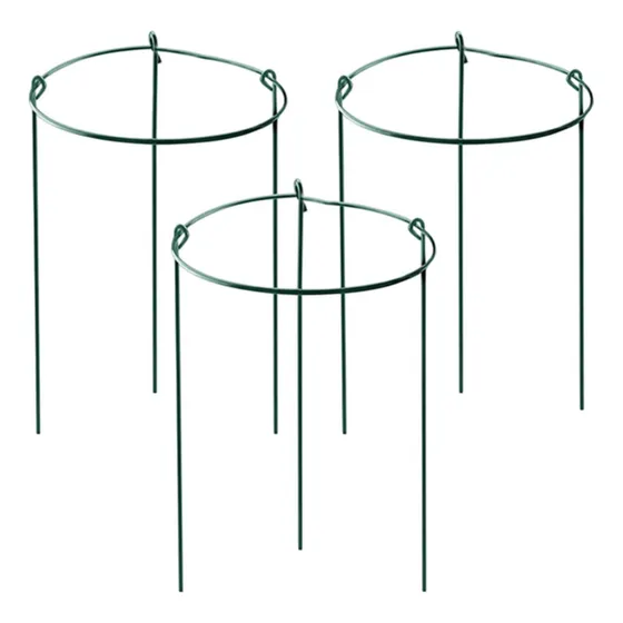 3x Jaulas De Peonía De Hierro Estacas De Soporte Vegetal