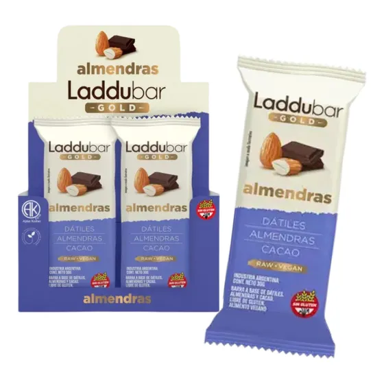 Caja X 12 Barritas Laddubar Gold Almendras 30 G