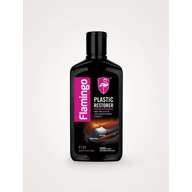 Restaurador De Color Para Plástico Negro Gris Flamingo 300ml