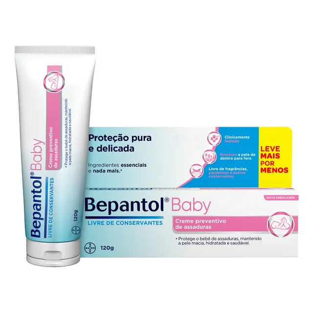 Creme Pomada de Assadura Proteção Delicada 120gr – Bepantol