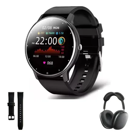 Relógio Smartwatch Lançamento 2026 P/ iPhone Samsung Xiaomi Preto