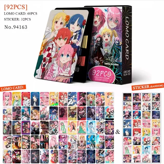 Lomo Cards Photo Foto Stickers Anime Bandas Juegos 92 Piezas