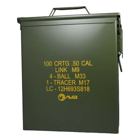 Caixa Militar Multiuso Munição Cal.50 Pa60 30x33x15,5cm