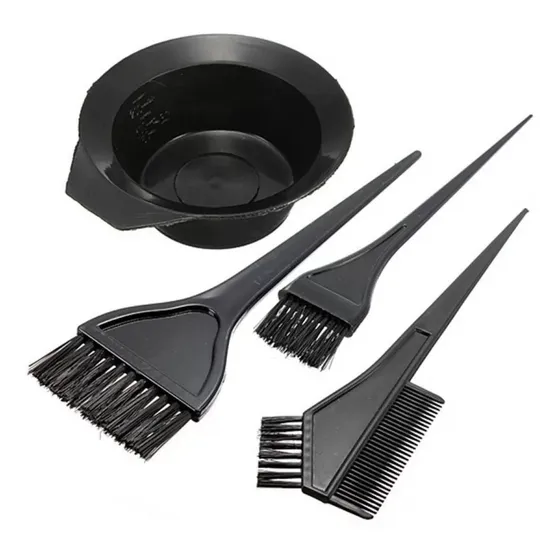 Kit De Cepillos Pinceles Para Teñir El Pelo X4 Pcs