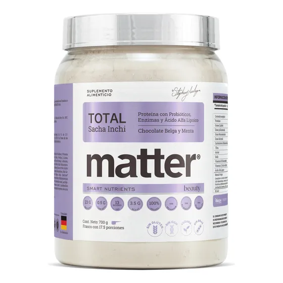 YOU MATTER -Total Beauty Sacha Inchi Proteína, sabor Chocomenta, 700 gr
