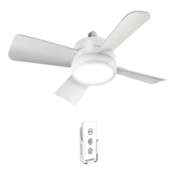 Lampara Led Y Ventilador Con Control Remoto Socket Fanlight