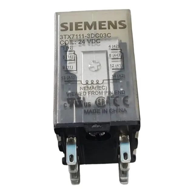 Siemens 3tx7111-3dc03c Plug-in Relay, Dpdt, 12a, 24vdc