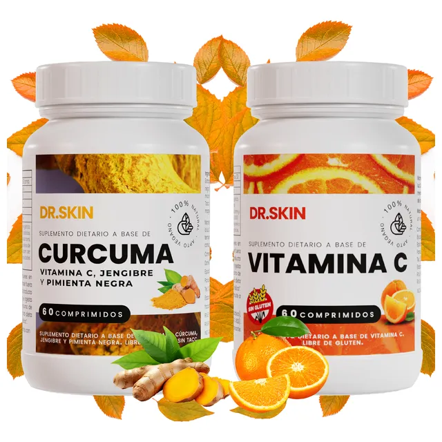 Vitamina C + Cúrcuma | Antioxidante, Fortalece Tus Defensas!