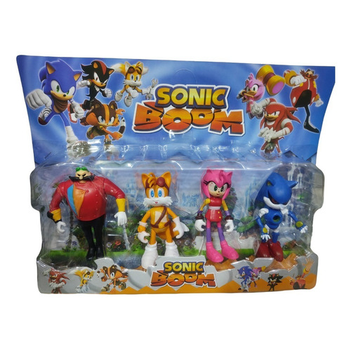 Muñecos Sonic Boom Articulados Blister X 4 Personajes