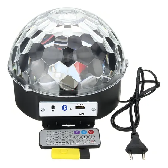 Bola Disco Luces Disco Luz Disco Led Discobola De Disco Gira