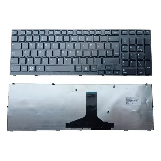 Teclado Toshiba A660 A665 A660d A665d Color Negro Idioma Español Latinoamérica
