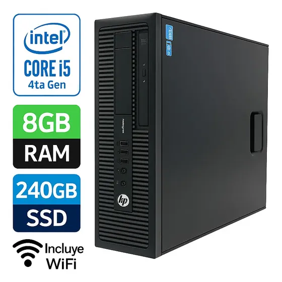 Computador Hp Core I5 Cuarta Gen 8gb Disco 240 Ssd Wifi (Reacondicionado)